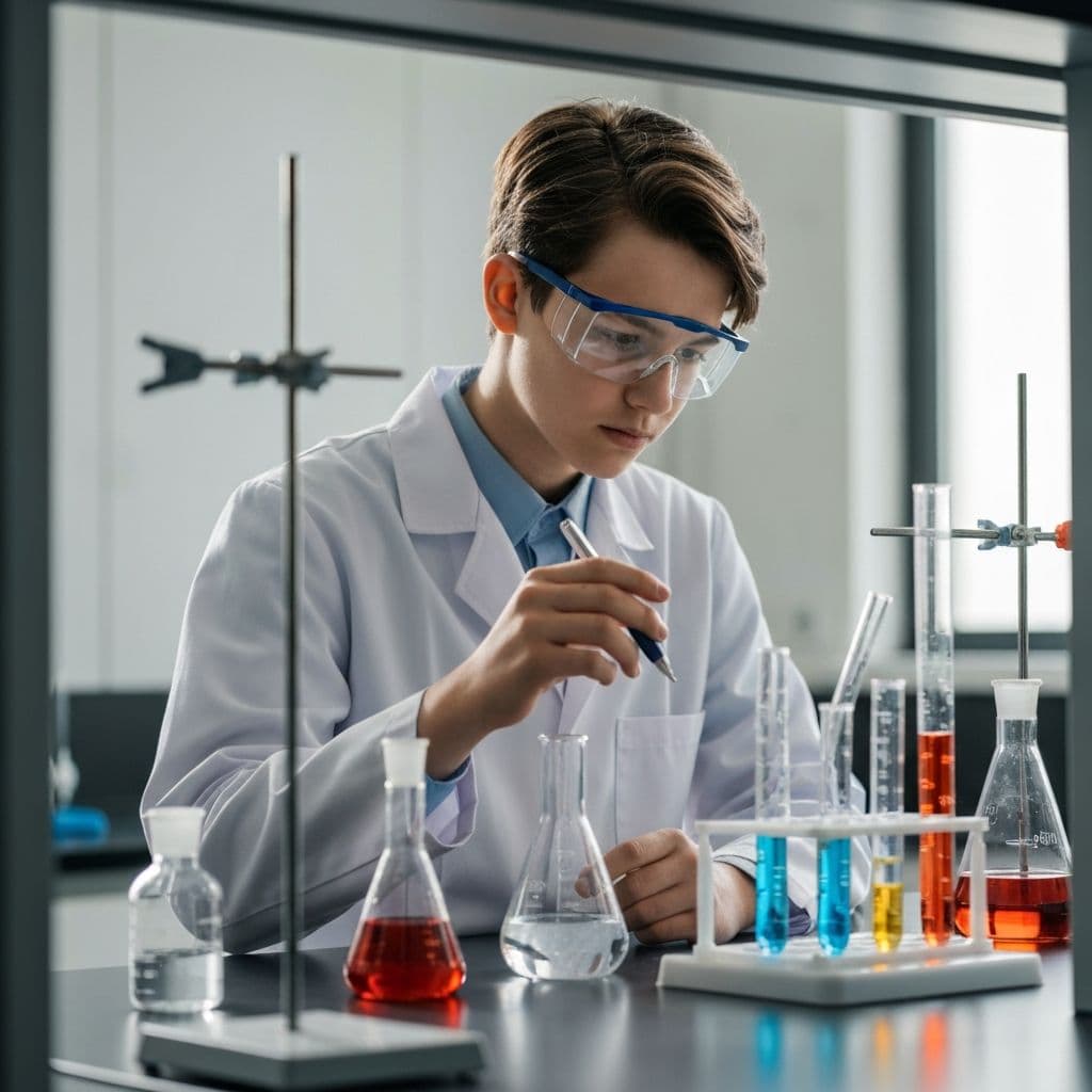 IB Kimya dersi laboratuvar çalışması