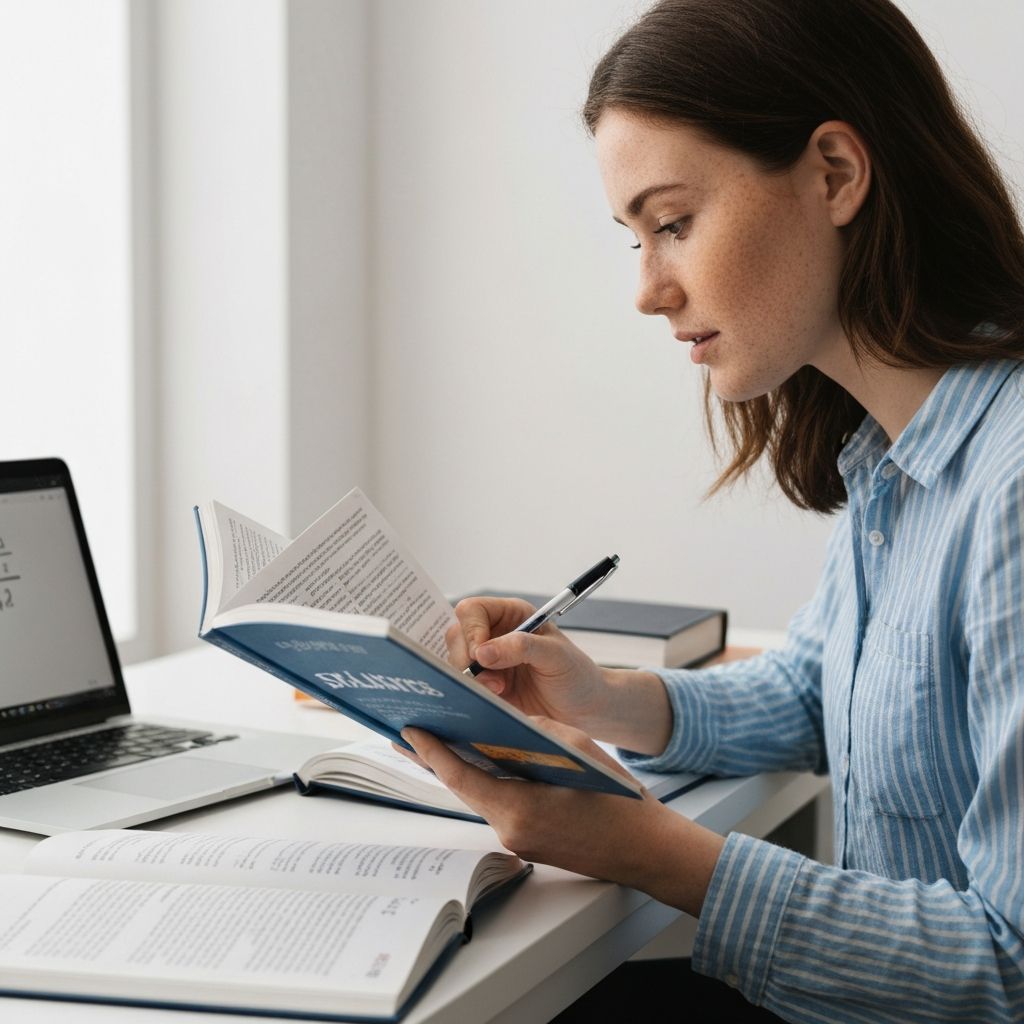 IB öğrencisi ders yapıyor